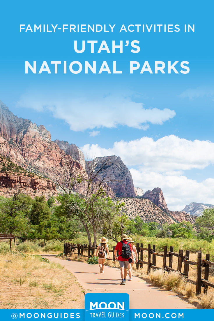 Utah National Parks with Kids Pinterest graphic