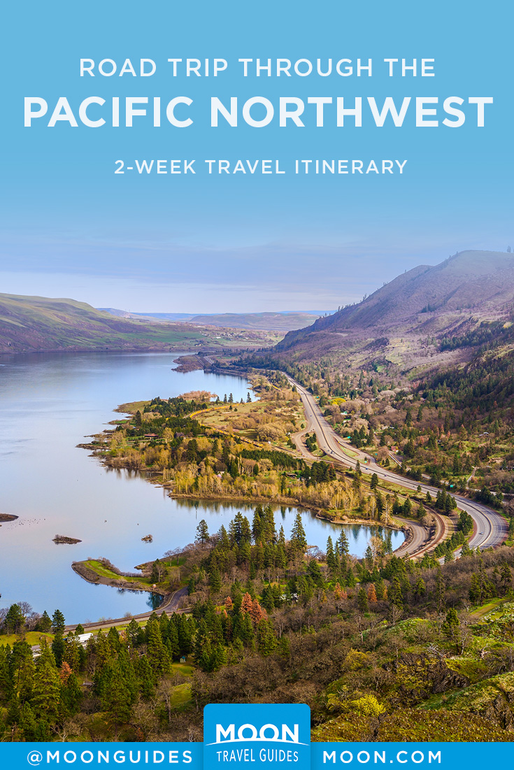 Pacific Northwest Road Trip Itinerary Pinterest graphic