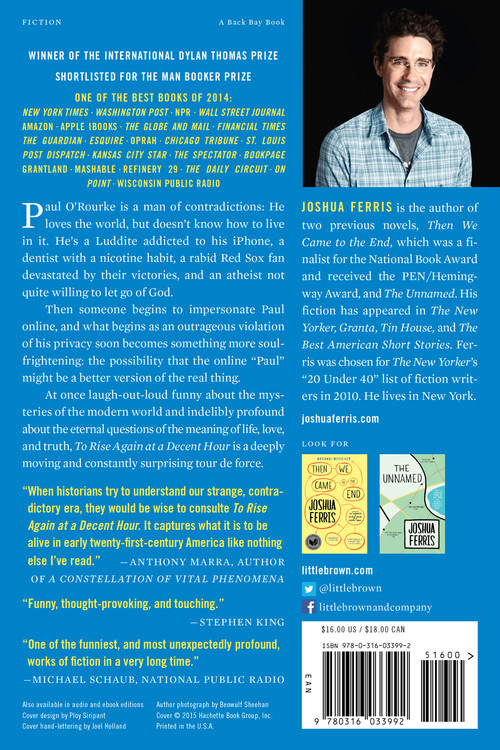 To Rise Again at a Decent Hour by Joshua Ferris
