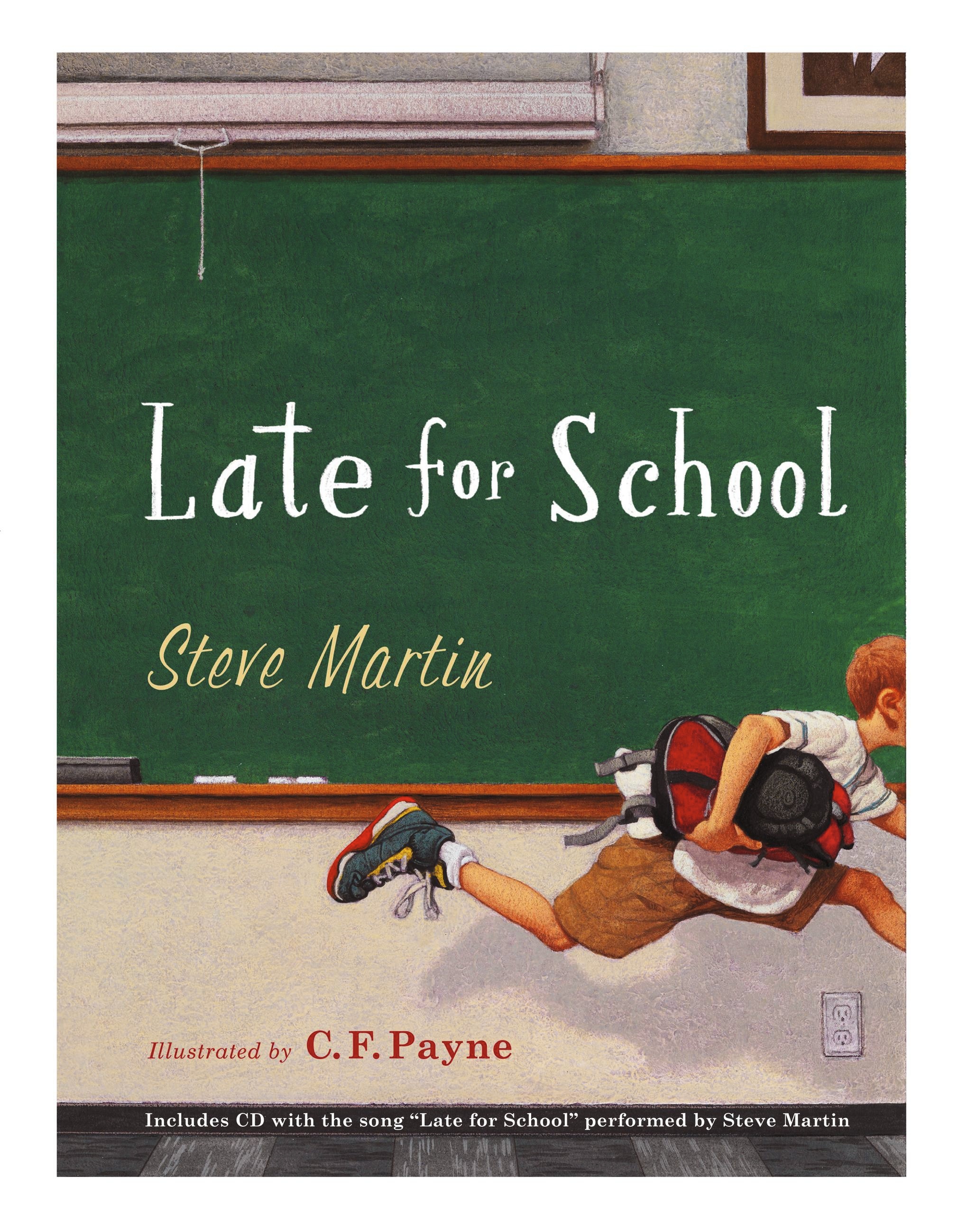 Late for school. Late book.