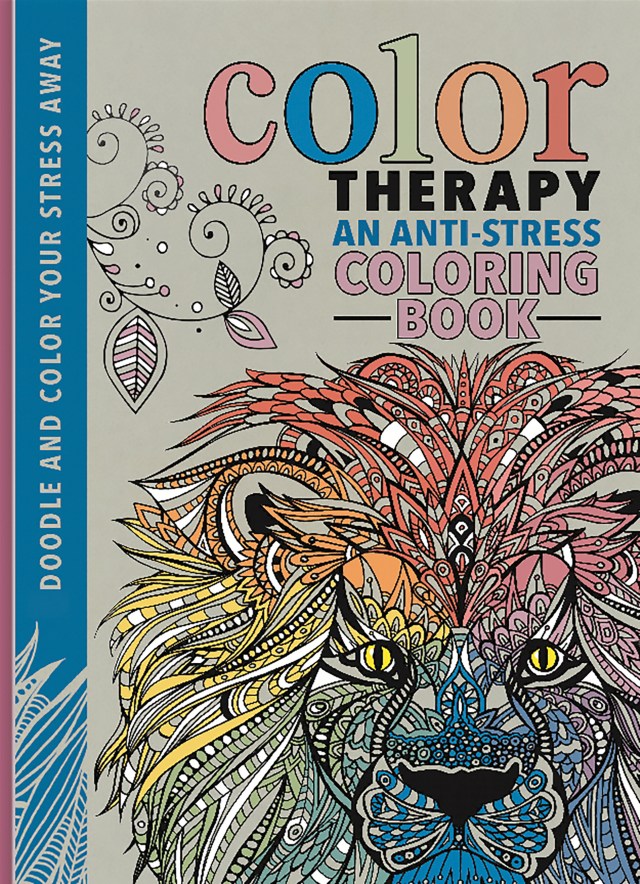 Color TherapyA® Adult Coloring Book with Colored Pencils