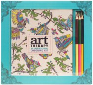 Art Therapy: An Inspirational Coloring Kit (Deluxe kit with pencils)