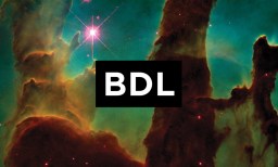 Designed graphic reading "BDL"