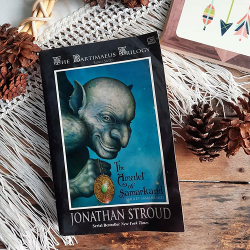 NOVL - Instagram image of book cover for 'The Amulet of Samarkand' by Jonathan Stroud