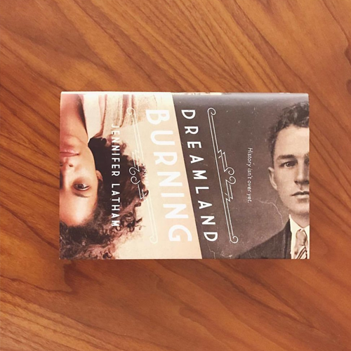 NOVL - Instagram image of book cover for 'Dreamland Burning' by Jennifer Latham