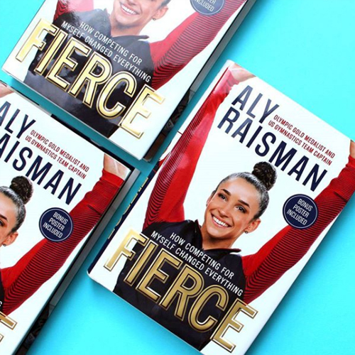 NOVL - Instagram image of book cover for 'Fierce' by Aly Raisman