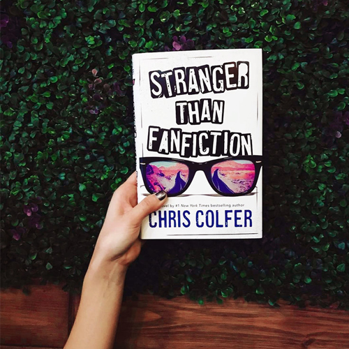 NOVL - Instagram image of book cover for 'Stranger than Fanfiction' by Chris Colfer