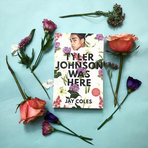 NOVL - Instagram image of book cover for 'Tyler Johnson was Here' by Jay Coles