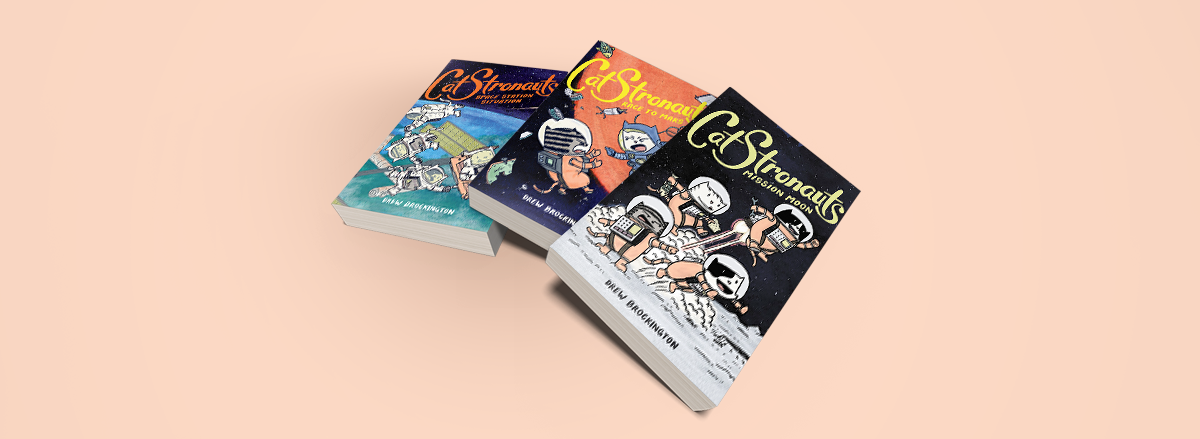 In Post Image for Reading Graphic Novels with Kids Catstronauts