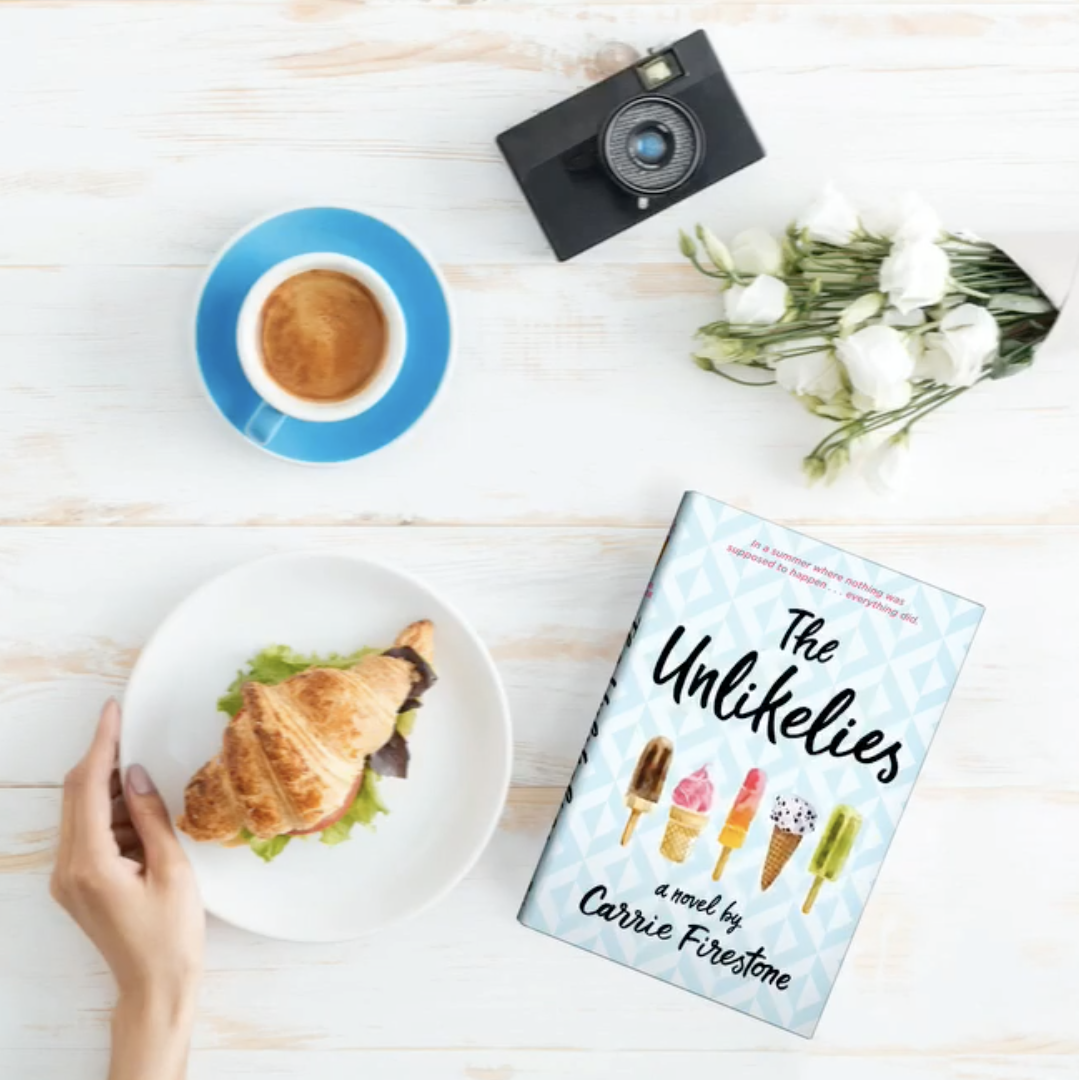 Instagram image of the book "The Unlikelies" by Carrie Firestone
