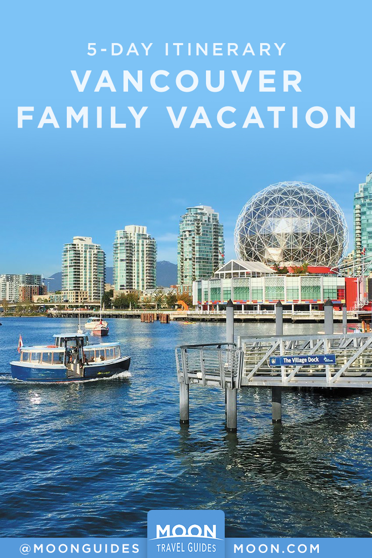 Vancouver with kids pinterest graphic