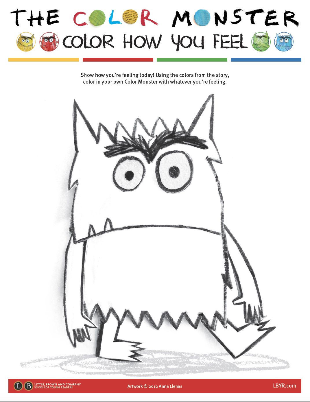 The Colour Monster Printable Activities