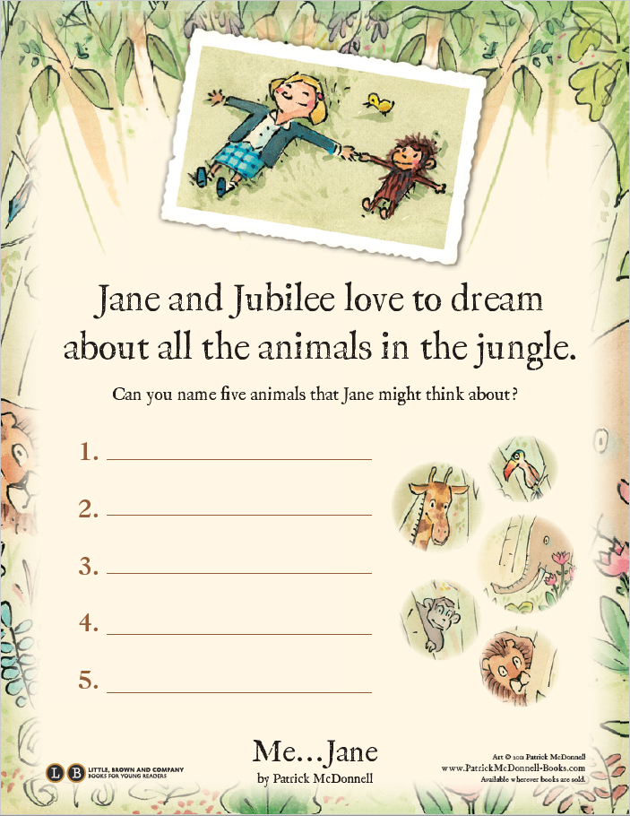 Me . . . Jane by Patrick McDonnell | Hachette Book Group
