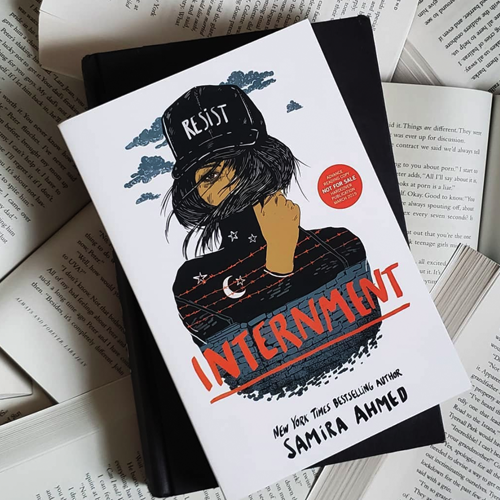 NOVL - Instagram image of book cover for 'Internment' by Samira Ahmed
