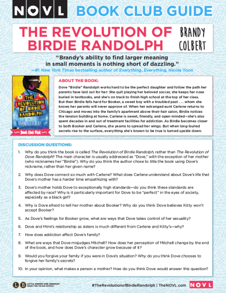 NOVL Book Club Guide Thumbnail - The Revolution of Birdie Randolph
