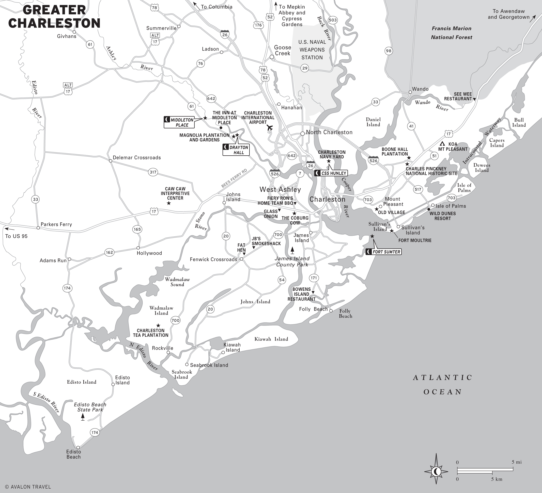Map of Greater Charleston, SC
