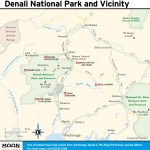 Travel map of Denali National Park and Vicinity