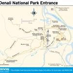 Travel map of Denali National Park Entrance
