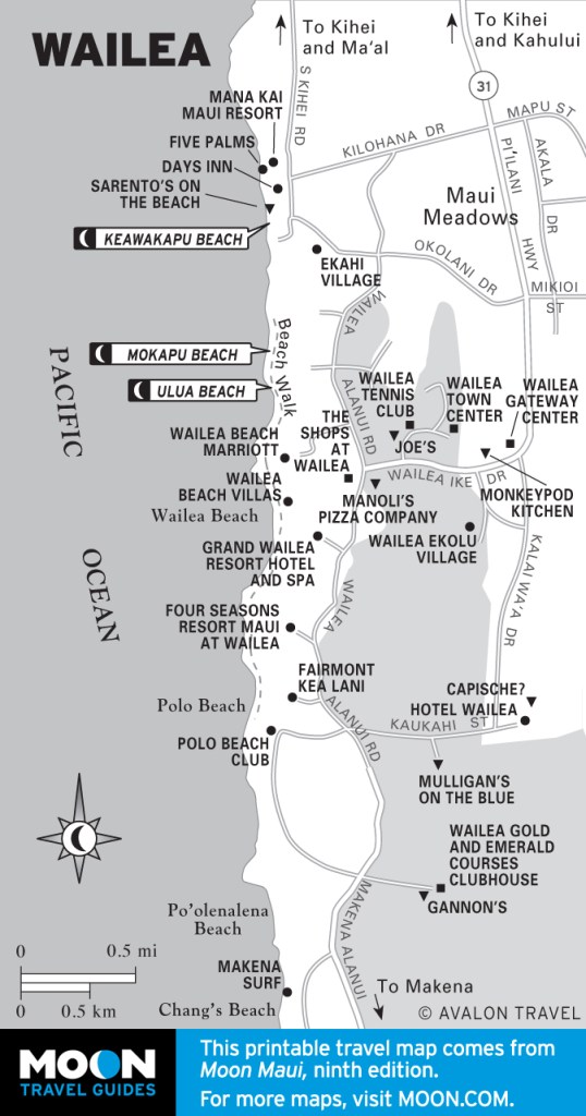 Map of Wailea, Maui