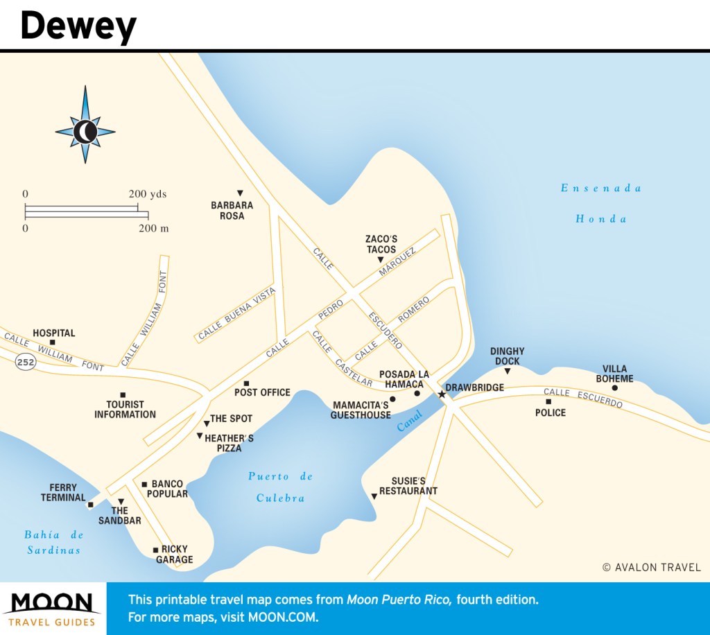 Travel map of Dewey, Puerto Rico