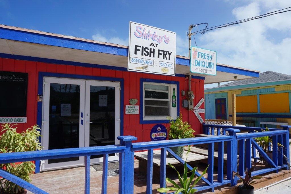 Shirley's Fish fry restaurant in Bahamas