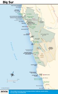 map of big sur in california