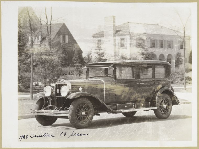A 1928 Cadillac V8. 