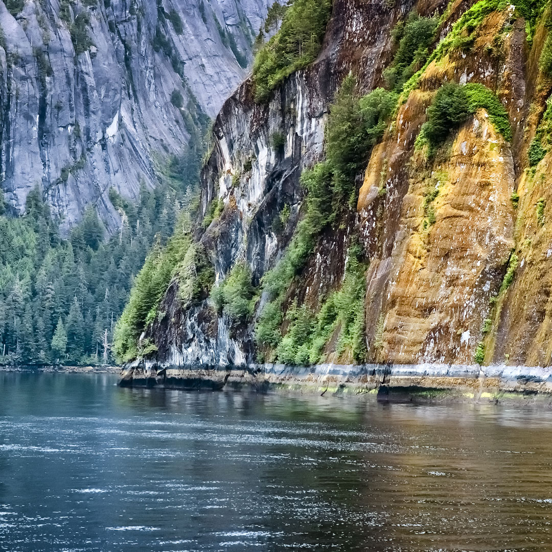 water and mountain landscape in Misty Fjords National Monument