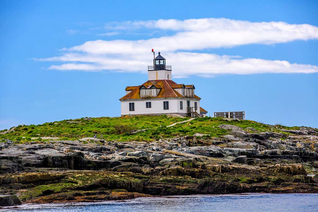 The historic Egg Rock Lighthouse