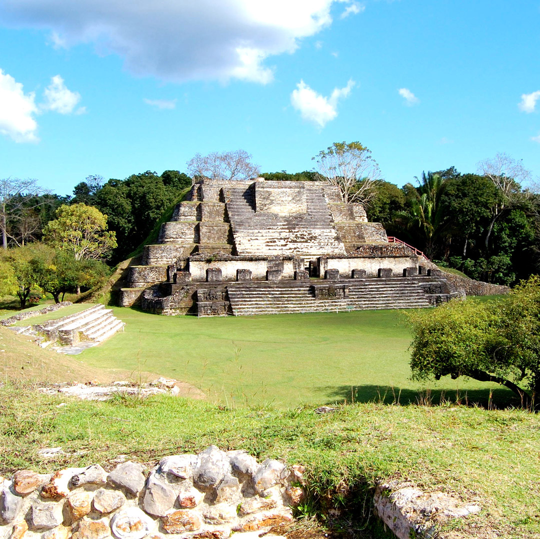 the Mayan ruins of Altun Ha in Belize