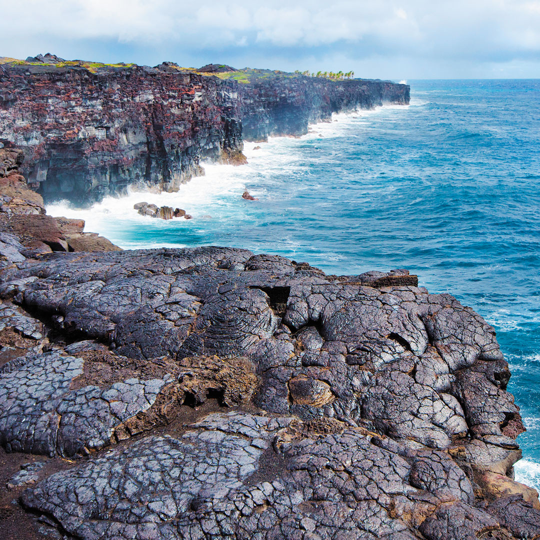 volcanic rock on the coast of the Big Island