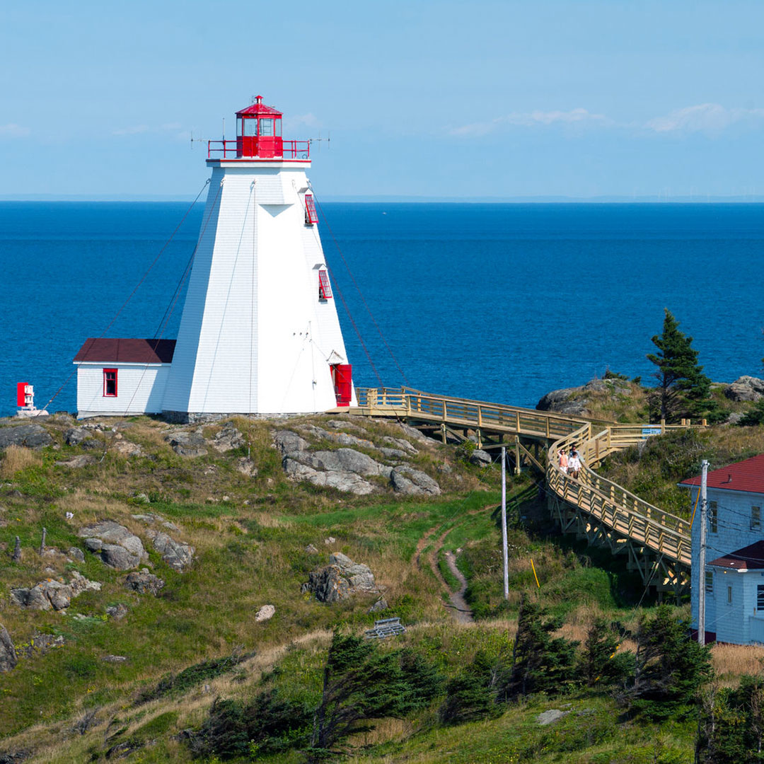 Swallowtail Lighthouse on a sunny day. 