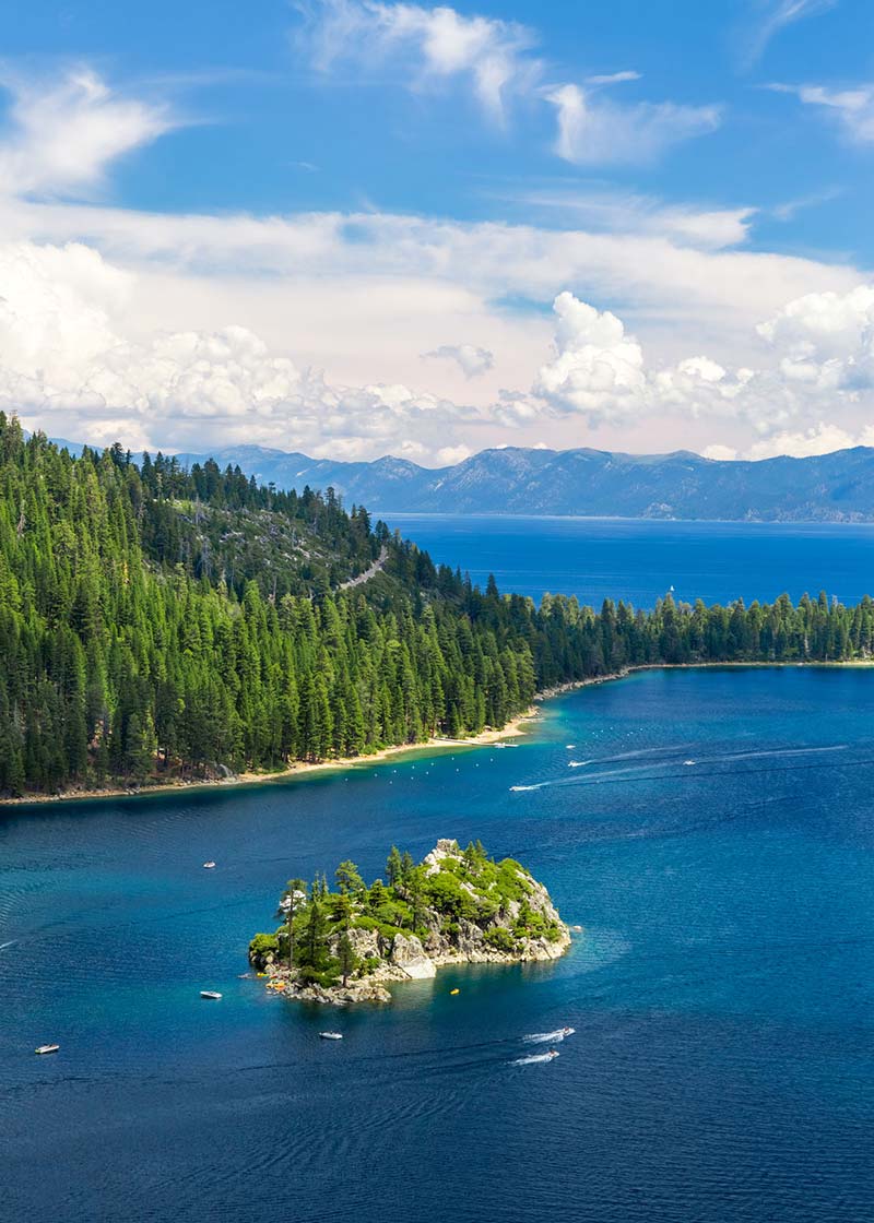 Some have called the road around Lake Tahoe the most beautiful drive in the United States. 