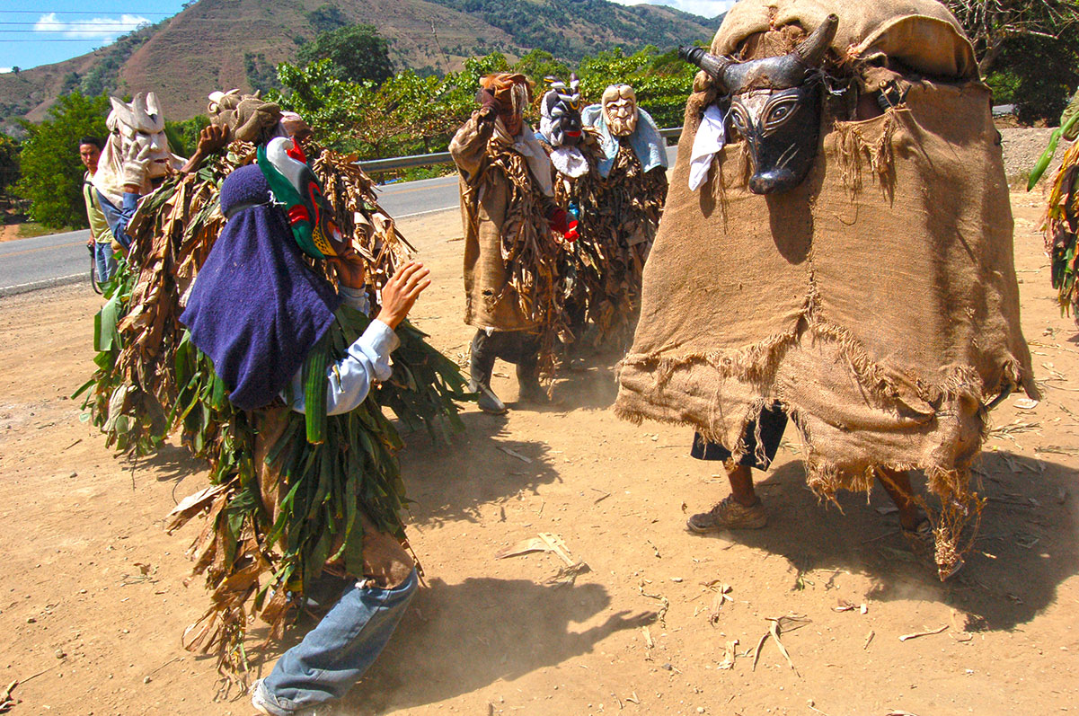 Masked Dance of the Little Devils festival of the indgenous Boruca of Costa Rica.
