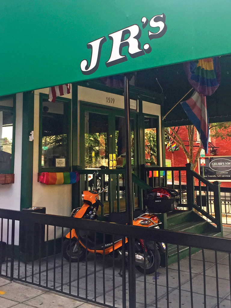 front entrance of JR's bar in Washington DC