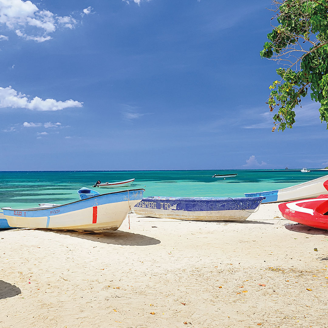 White sand beach at Punta Rucia