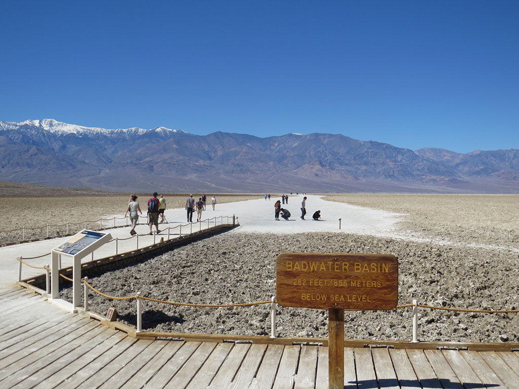 view of walkway in Badwater Basin
