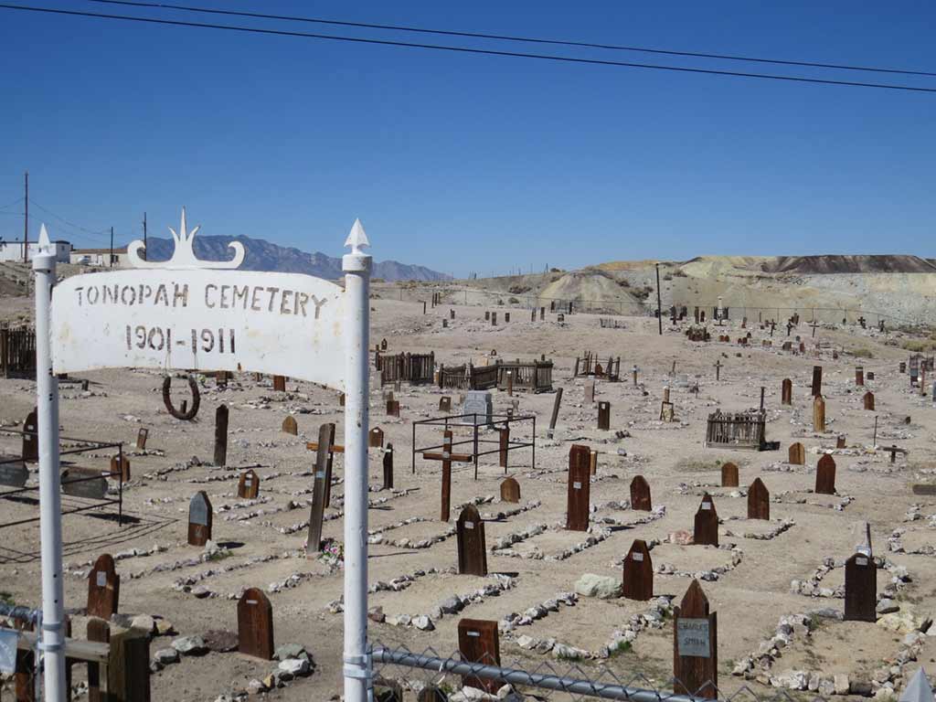 Tonopah Cemetary, the historic miner’s cemetery in Death Valley