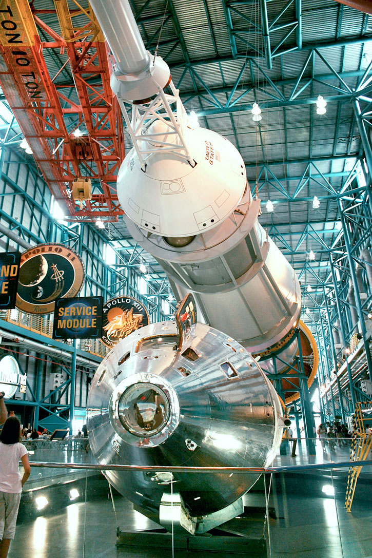 Inside the Kennedy Space Center.
