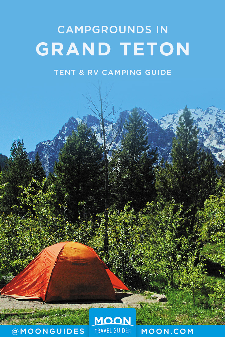Grand Teton Camping Pinterest graphic