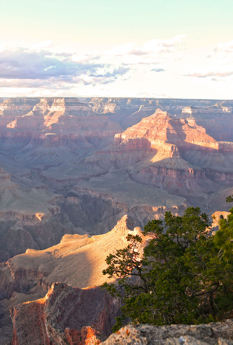 View from the South Rim of the Grand Canyon.