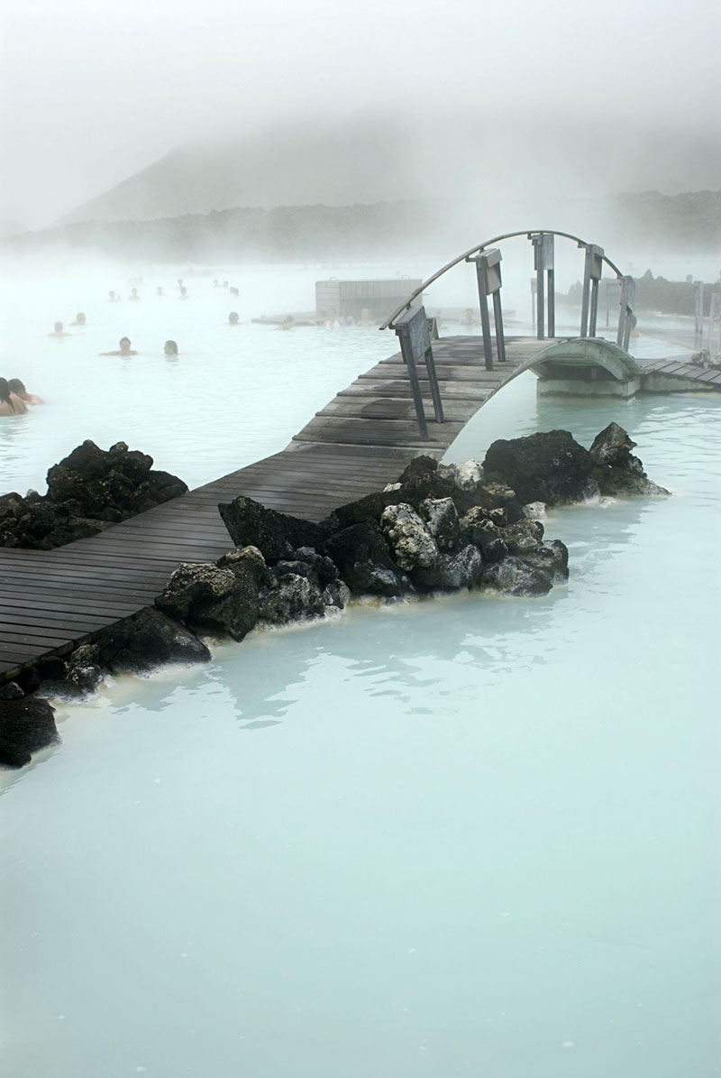A trip to the Blue Lagoon in the winter is eerie and wonderful. 