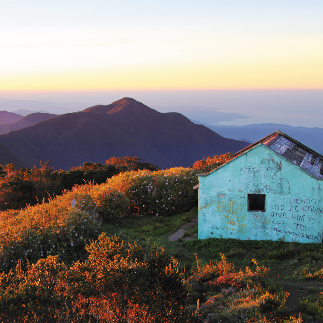 early morning light sets Jamaica's Blue Mountains aglow