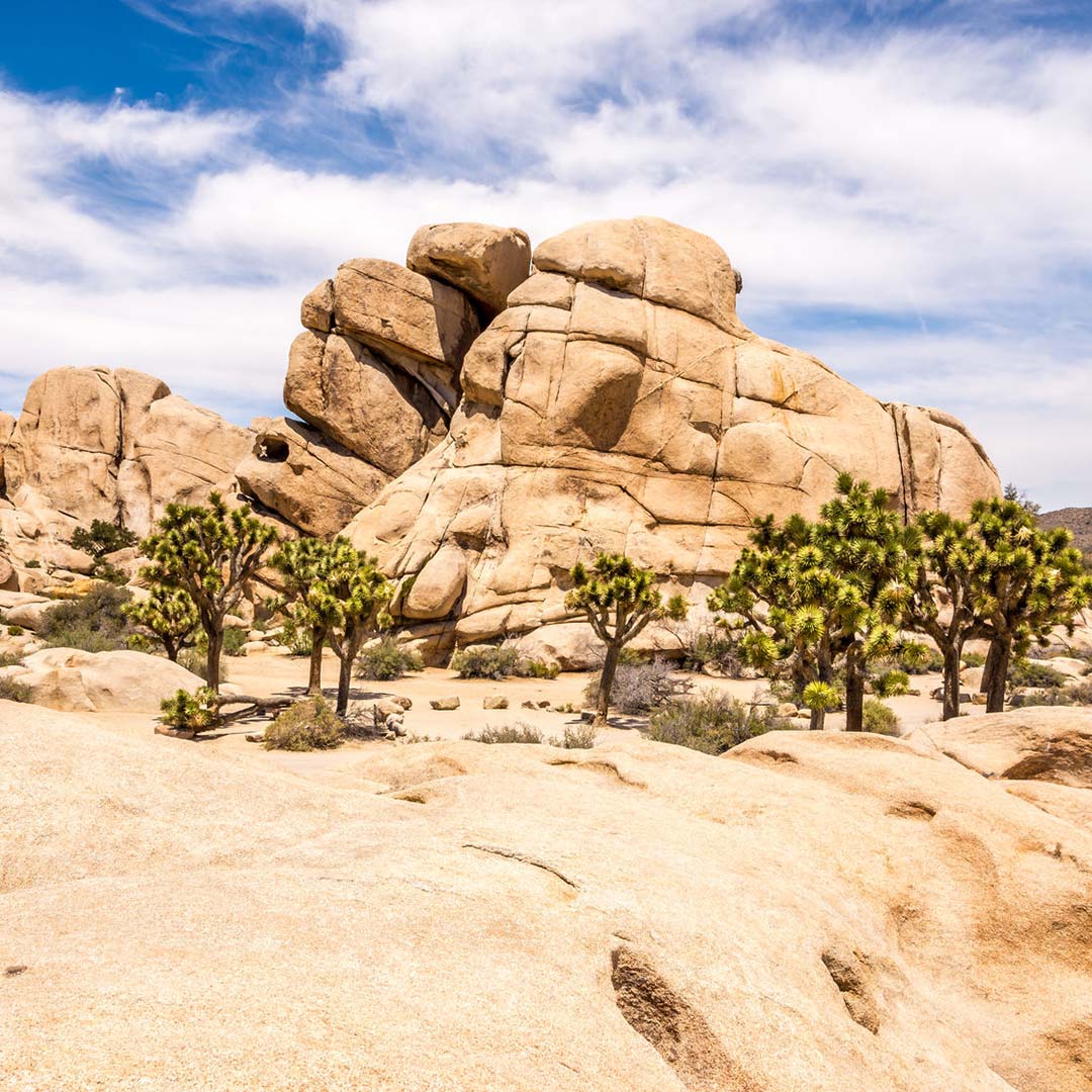 A giant rock formation in Hidden Valley