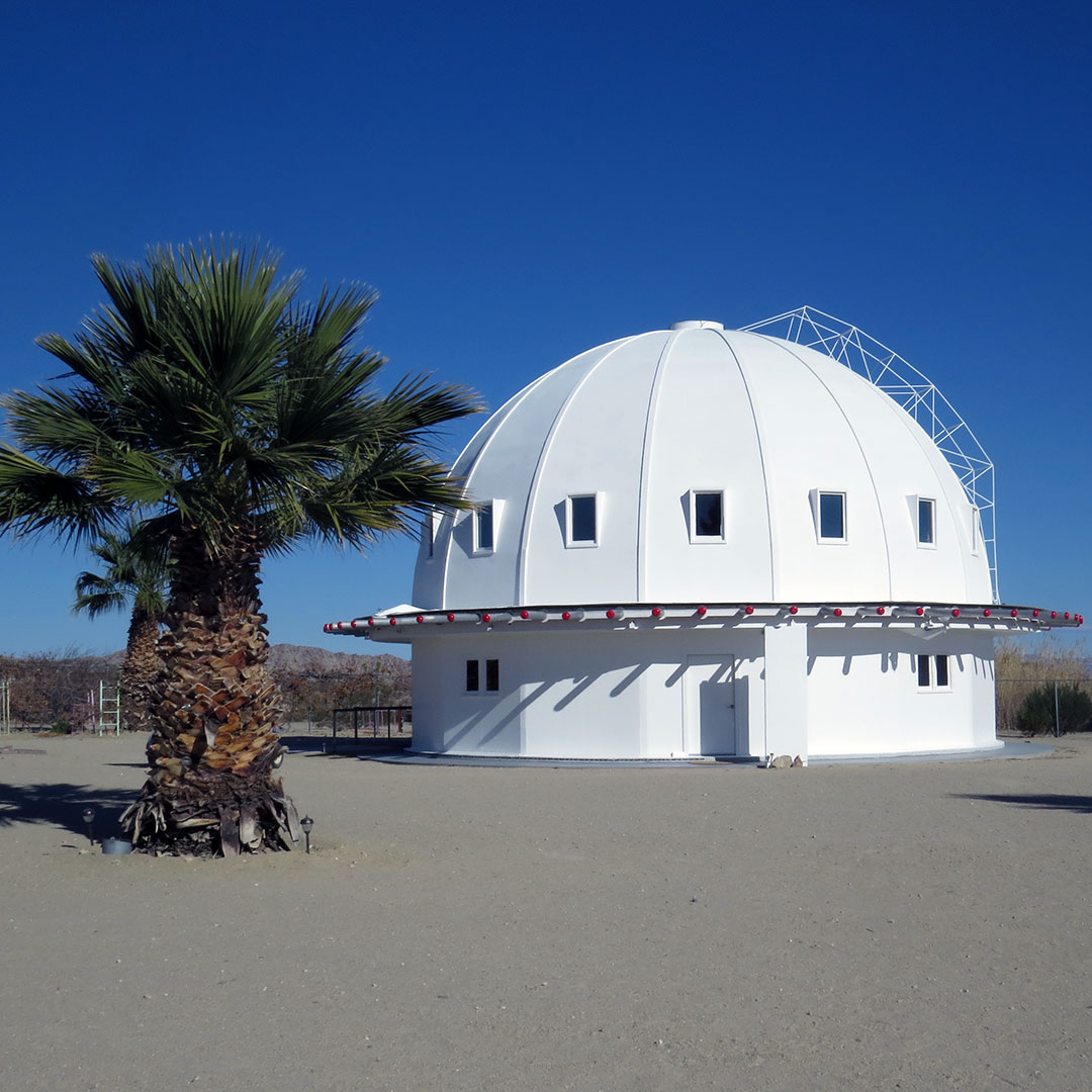 White dome of Integratron building in Landers California