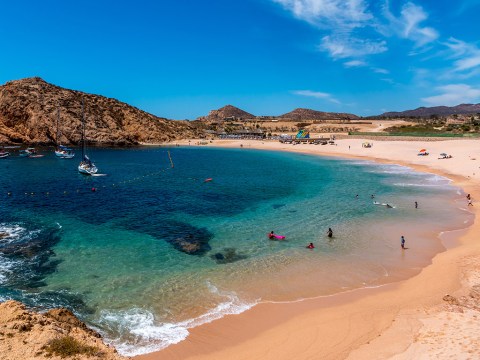Santa Maria beach in Los Cabos Mexico