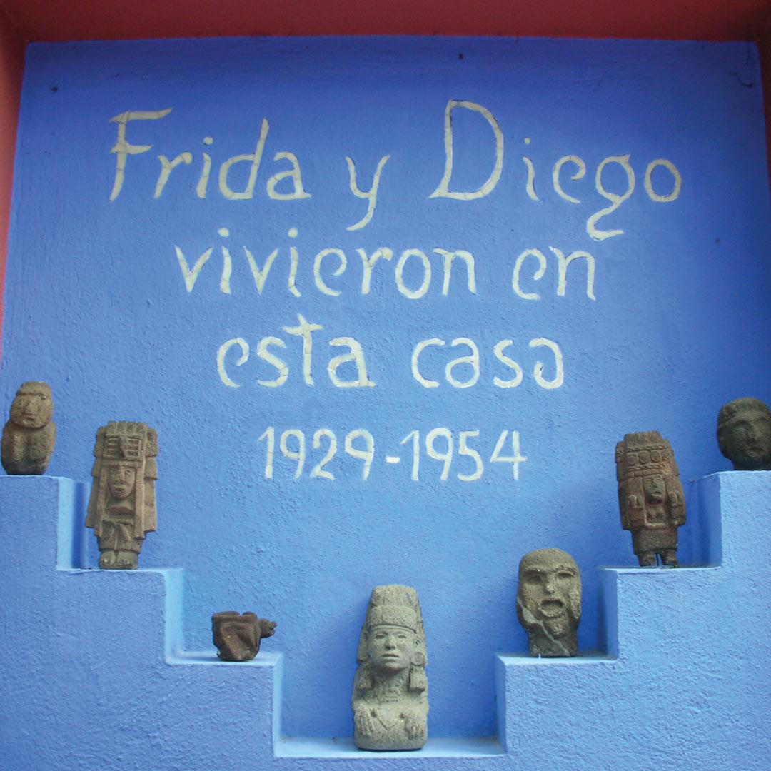 wall inscription in the Frida Kahlo museum