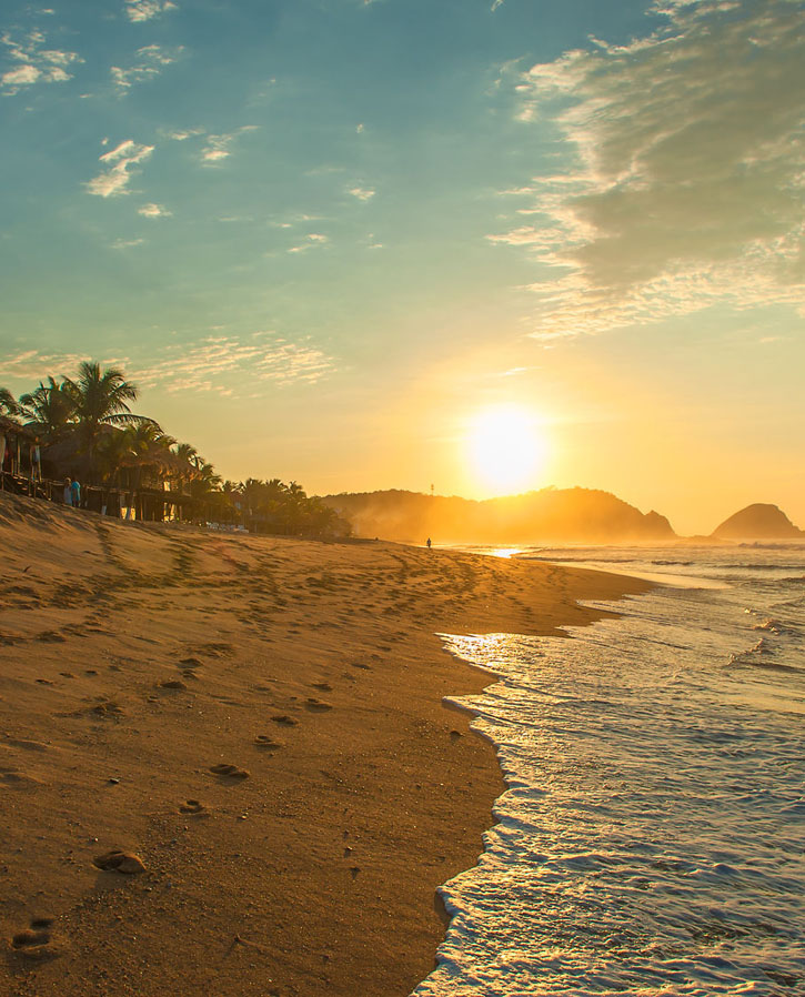 oaxacan coast at sunrise