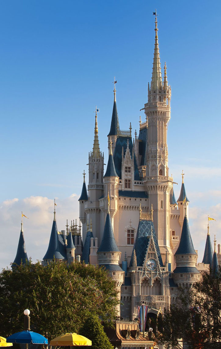 Magic Kingdom castle at Walt Disney World, Orlando, Florida.