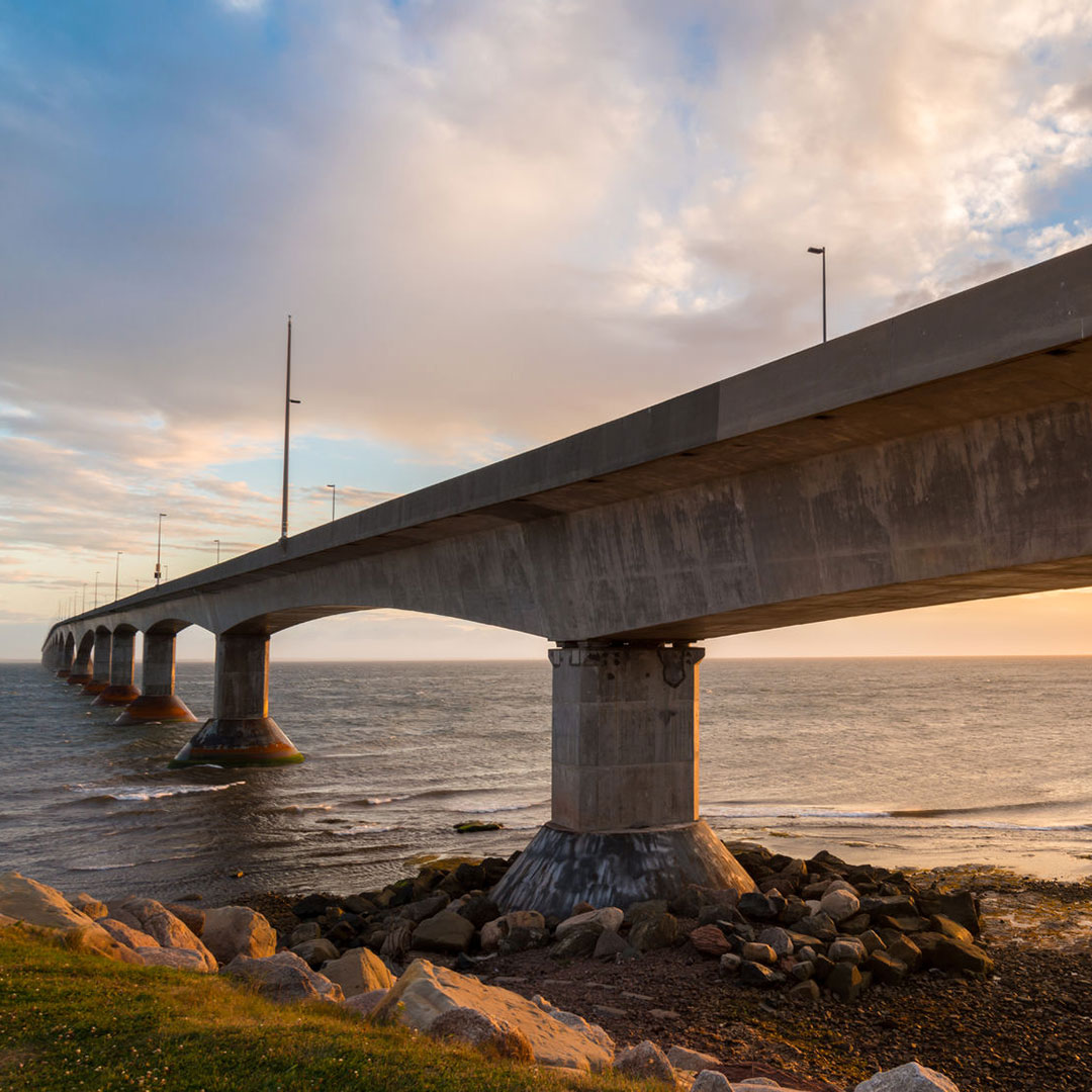 bridge over water on Prince Edward Island